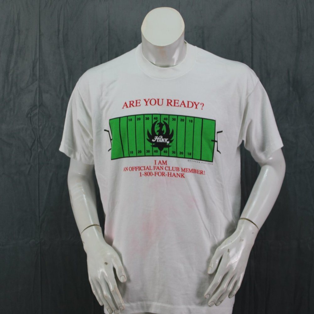 Vintage Country Music Shirt - Hank Williams Jr Football Logo - Men's Extra Large